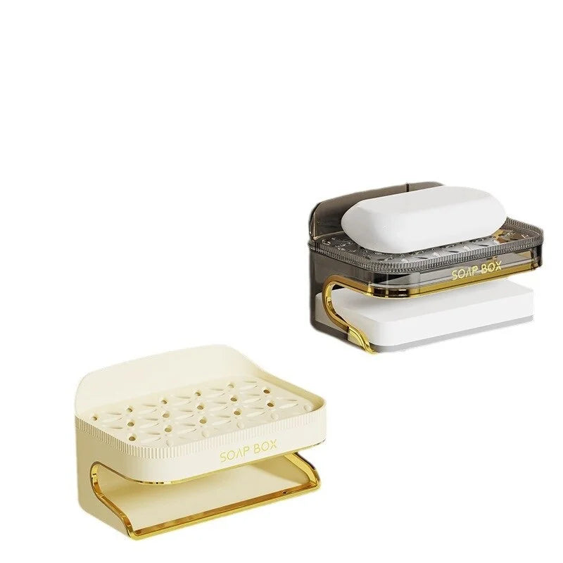 Elegant Soap Holder With Self-Adhesive, Wall-Mounted, No Drilling,No