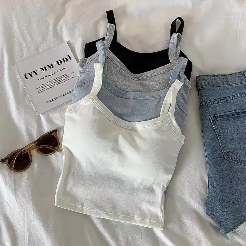 Crop Top Women Sexy Sleeveless Tops Fashion Female Underwear Lady's