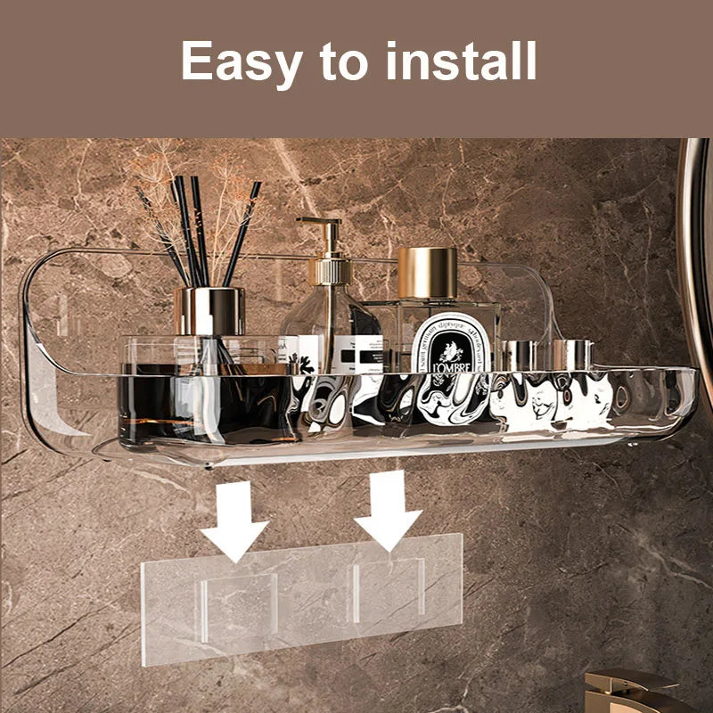 Acryli Bathroom Shelf No Drill Organizer Shower Storage Rack Washstand
