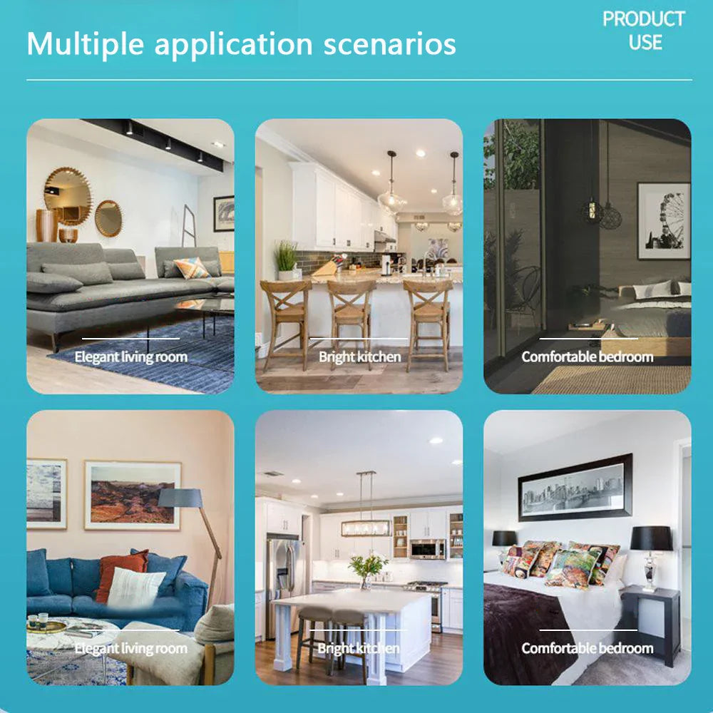 Smart 3-in-1 Ceiling Fan with Remote Control Lighting Lamp E27