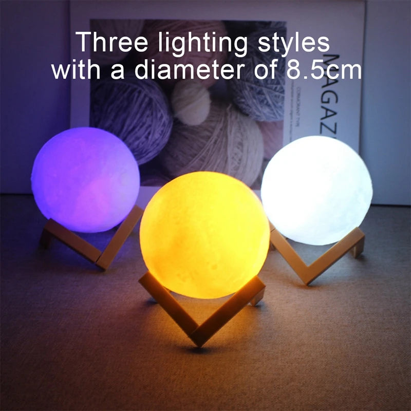 Book Light LED Moon Light Galaxy Light, Moon Night Light, Girl, Boy,