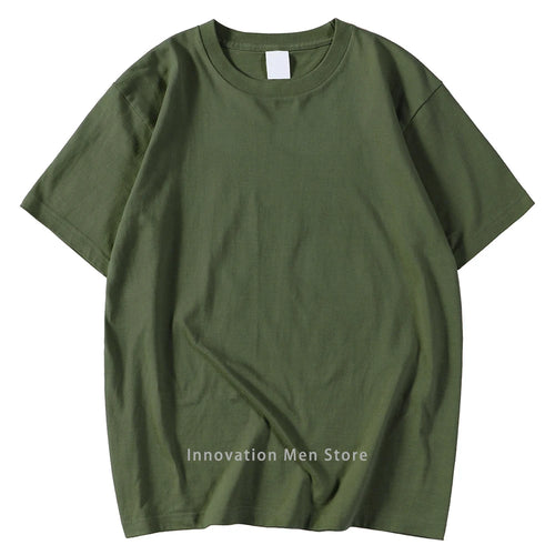 14 Colors Candy Color 100% Cotton T-Shirts Men Women Oversized Short