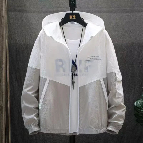 2025 Summer Skin Coats Men Ultra Light UV Sun Protection Big Size