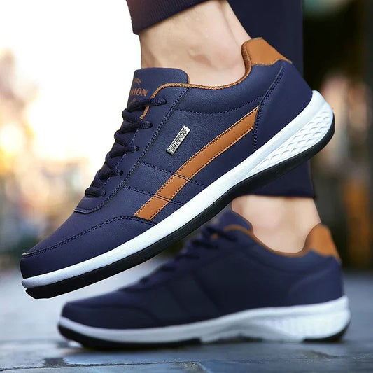 Pu Leather Men Shoes Sneakers Trend Casual Breathable Leisure Male