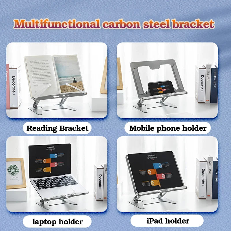 Multifunction Laptop Holder Reading Stand - Extendable Adjustable Book