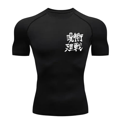 Men's Summer Fitness Gym Sports Running T-Shirt New Hot Selling Anime