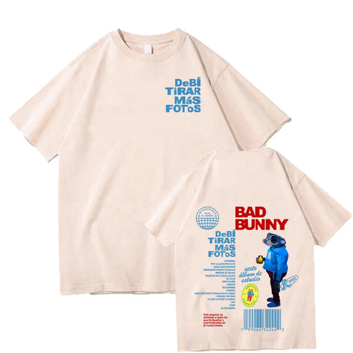 Bad Bunny Debi Tirar Más Fotos T-Shirts Harajuku Unisex Clothes Women