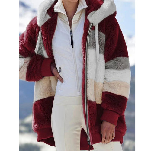 Oversized Jacket for Women Coat 2023 Autumn Winter Warm Plush Pocket