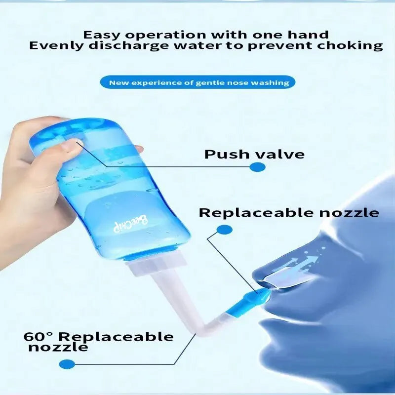 1 Piece Nasal Wash Bottle 300ml Adult And Children Nasal Cavity And