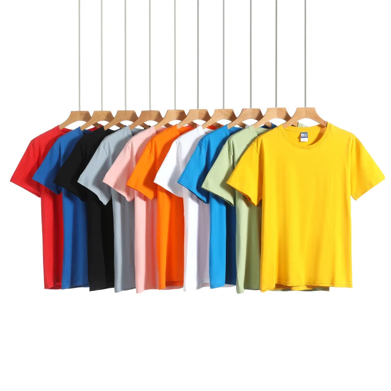 KAISING 10 Colors Pure Cotton T Shirt Custom Logo Printing Men And