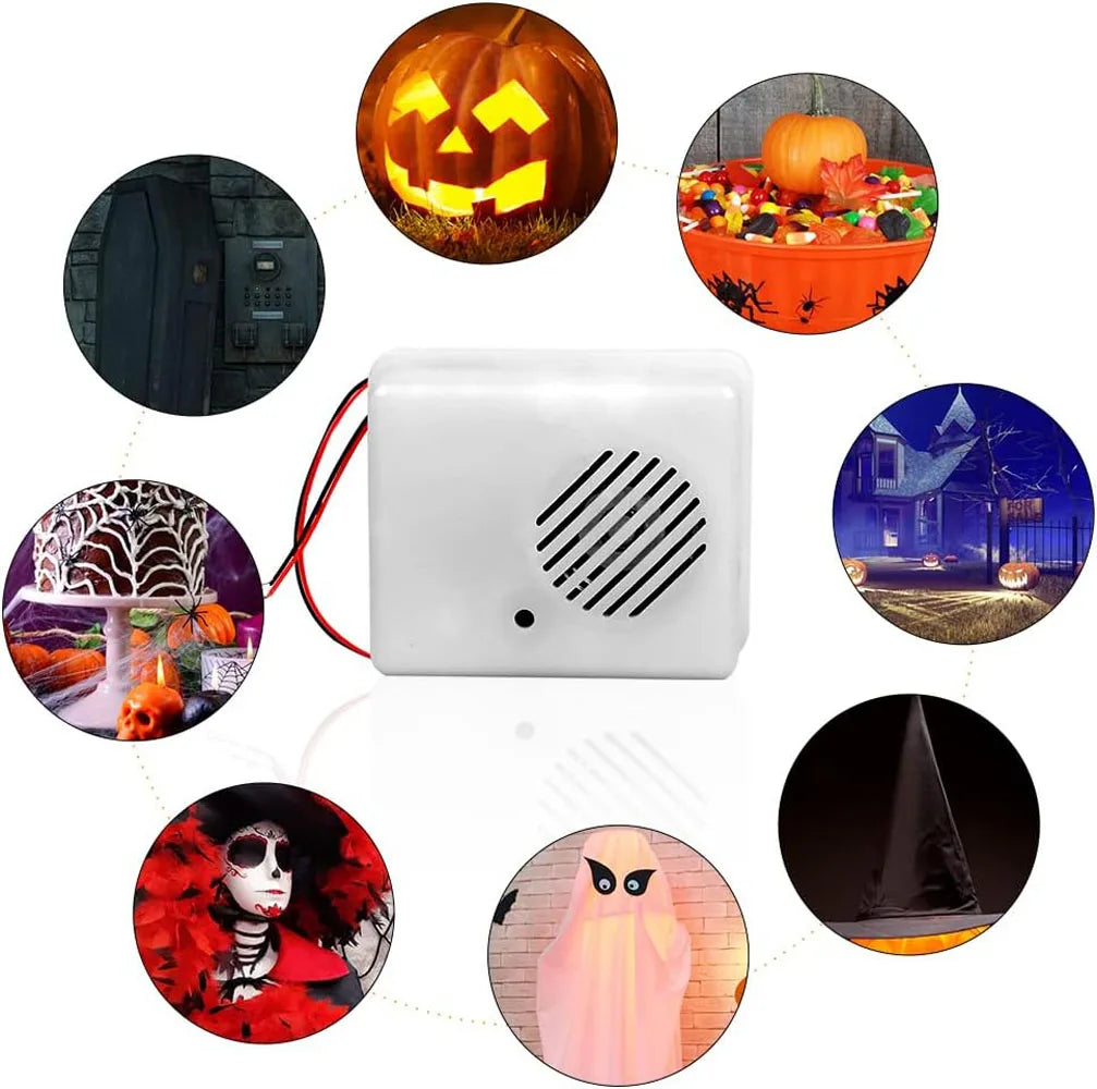 Sound Sensor Halloween Scream Speaker Horror Screaming Tricky Voice-activated Props Scary Sound Sensor For Party Decoration