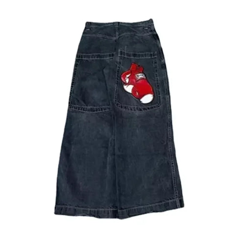 Y2K Baggy Jeans men Harajuku 2000s vintage Embroidered high quality