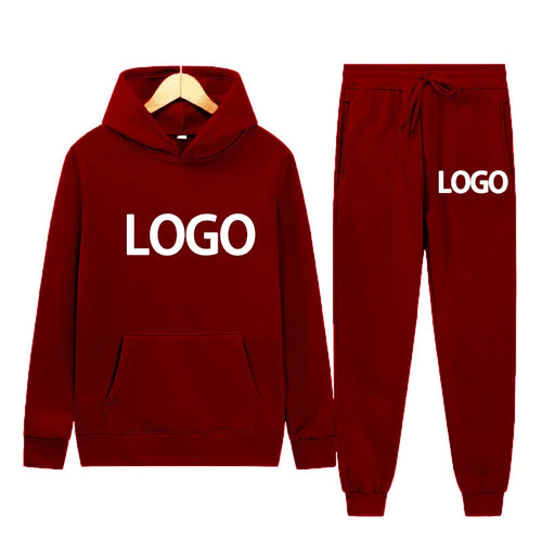 Customized Printed Men Women Tracksuit Hooded Sweatshirts and Jogger