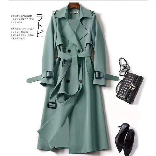Autumn Winter Long Sleeve Trench Coat For Women 2024 Fashion Loose