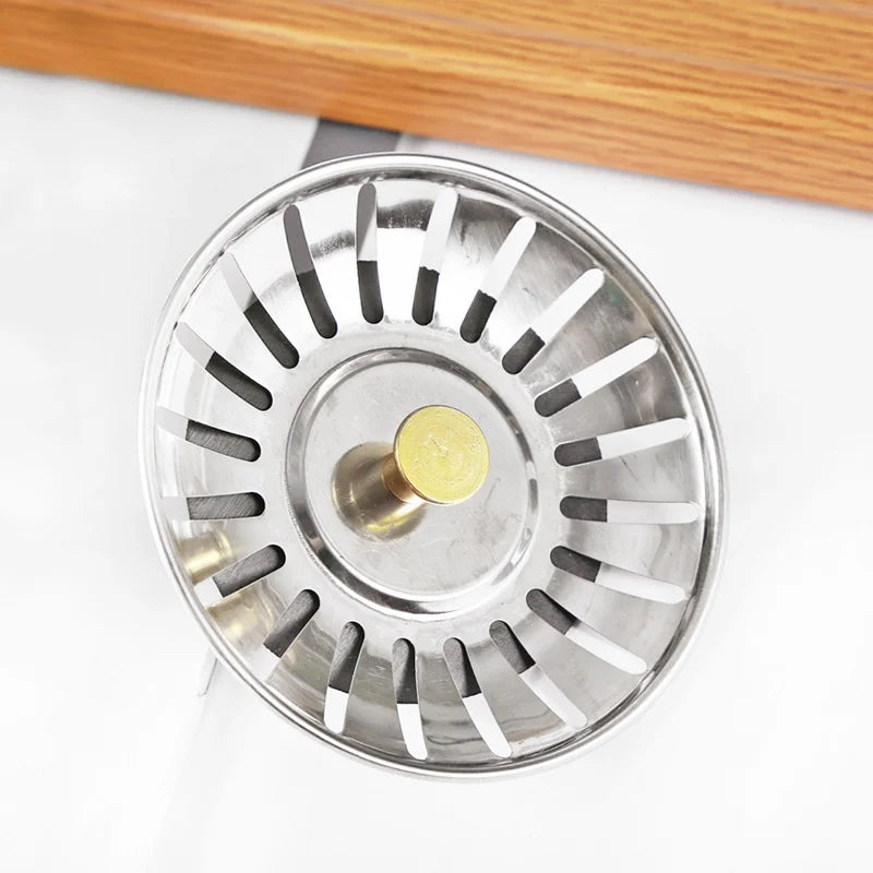 Stainless Steel Kitchen Sink Strainer Bathtub Hair Catcher Stopper