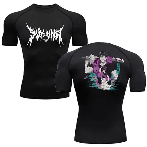 Men's Summer Fitness Gym Sports Running T-Shirt New Hot Selling Anime