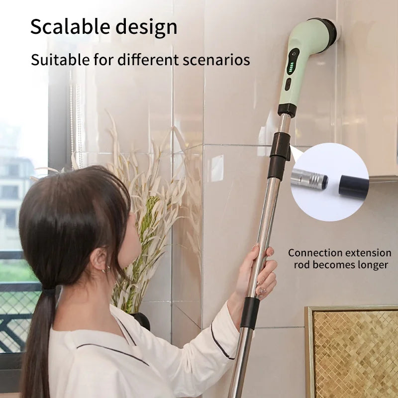 9-in-1 Electric Cleaning Brush Electric Spin Cleaning Scrubber