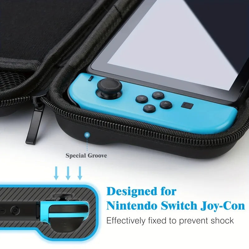 Nintendo Switch Cord Storage Bag Portable Waterproof Hard Case
