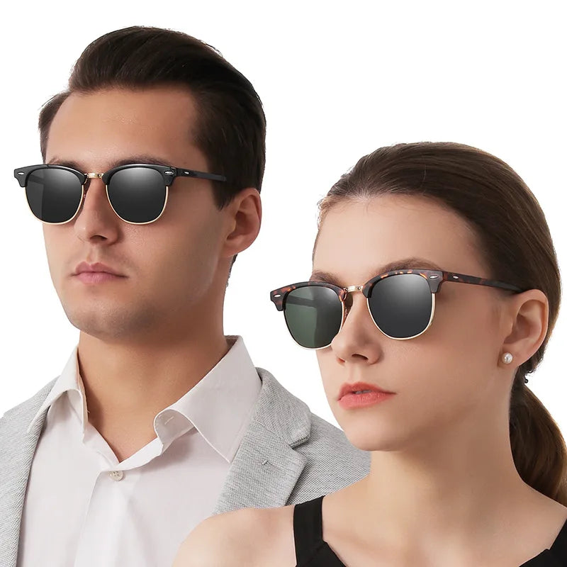 1-2PCS Sunglasses Men Women Brand Design Eye Sun Glasses Women Semi