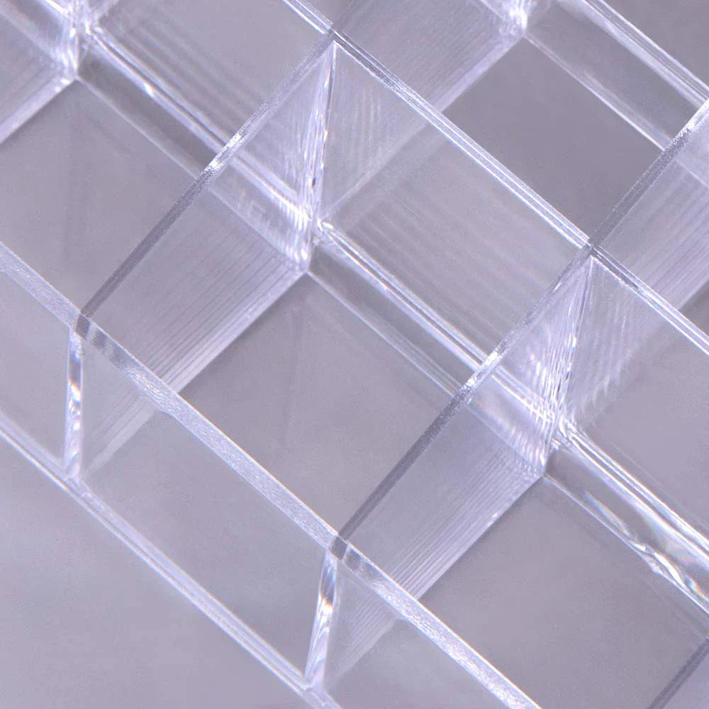 Transparent 24 Cell Cosmetics Storage Rack, Desktop Cosmetics Display