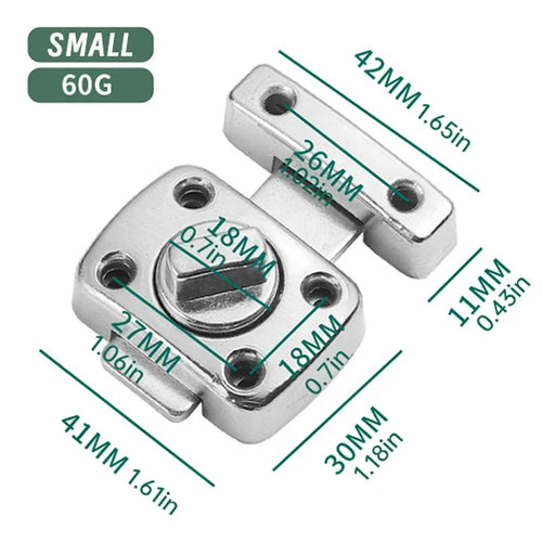 1pc Home Security Latch Rotate Bolt Latch Gate Latches Door Slide Lock