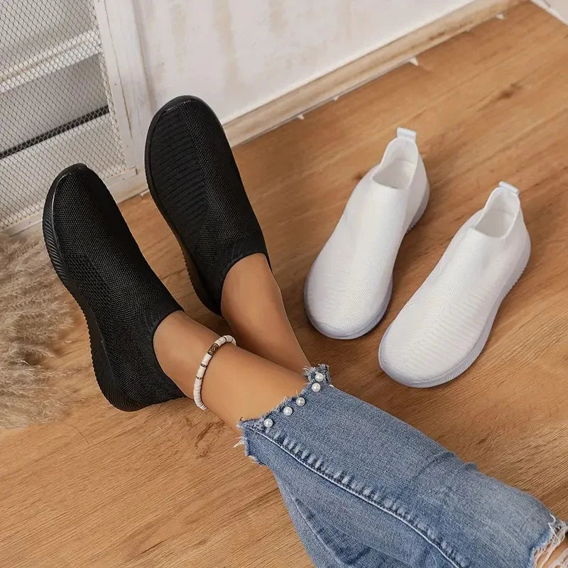 Women Vulcanized Shoes Breathable High Quality Women Sneakers Slip On