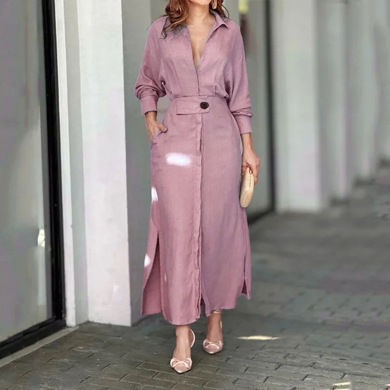 Women Dress 2024 Autumn New Fashion Elegant Long Sleeve Leisure Time