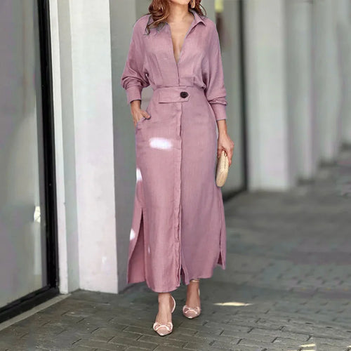 Women Dress 2024 Autumn New Fashion Elegant Long Sleeve Leisure Time
