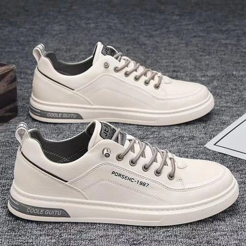 Spring Autumn Men's Casual Sneakers Waterproof Vulcanized Shoes 2024
