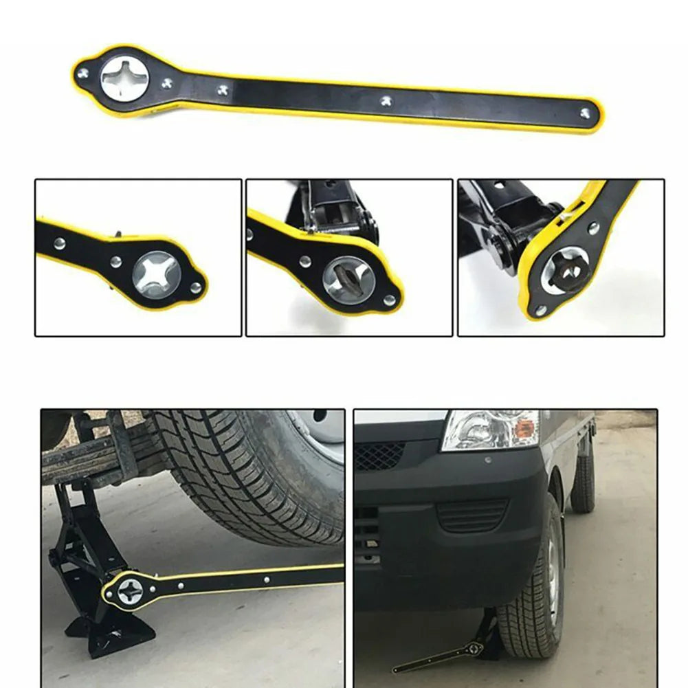 1pcs Automotive Energy-saving Wrench Carbon Steel Raise The Hand Crank