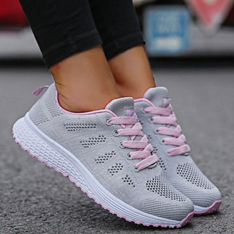 2025 New Fashion Breathable Women's Sneakers Flat Walking Woman