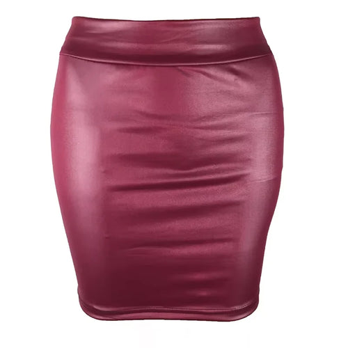 Women Summer Mini Skirts High-waist Slim Fittness Hip Pencil Skirts