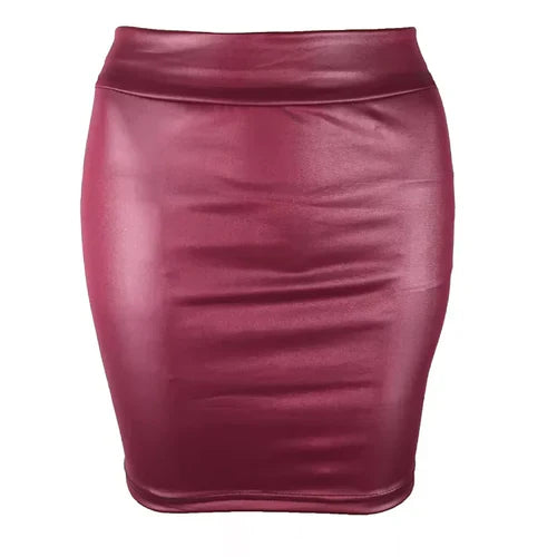 Women Summer Mini Skirts High-waist Slim Fittness Hip Pencil Skirts
