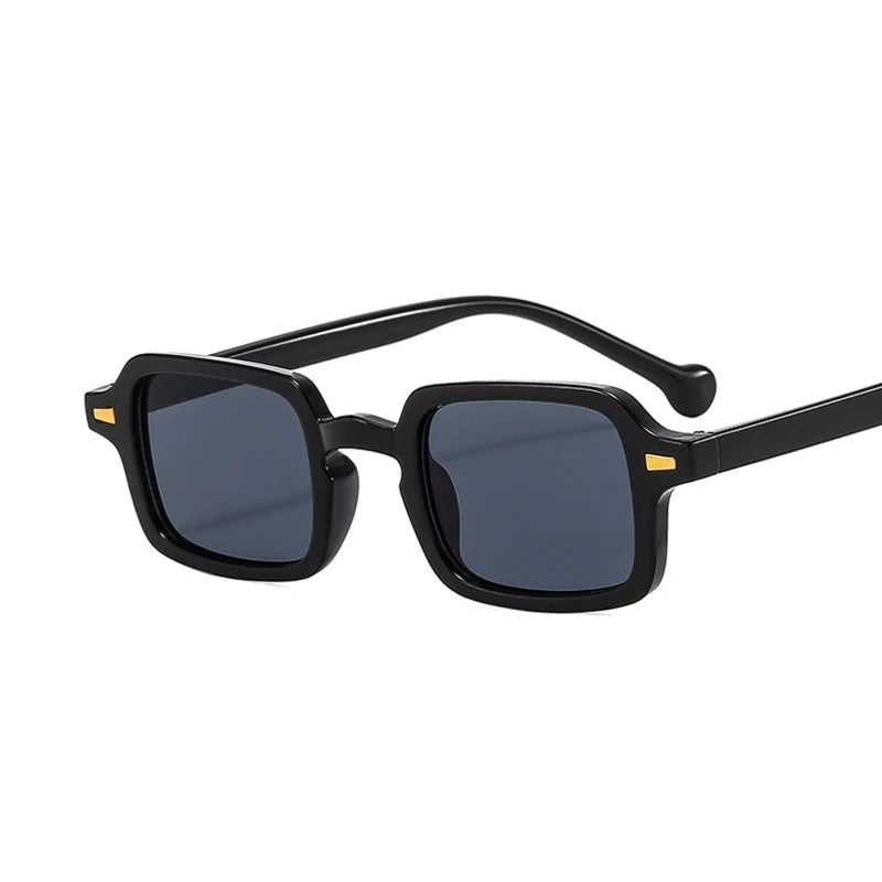 Luxurious Rectangle Sunglasses Women Oval Vintage Brand Designer