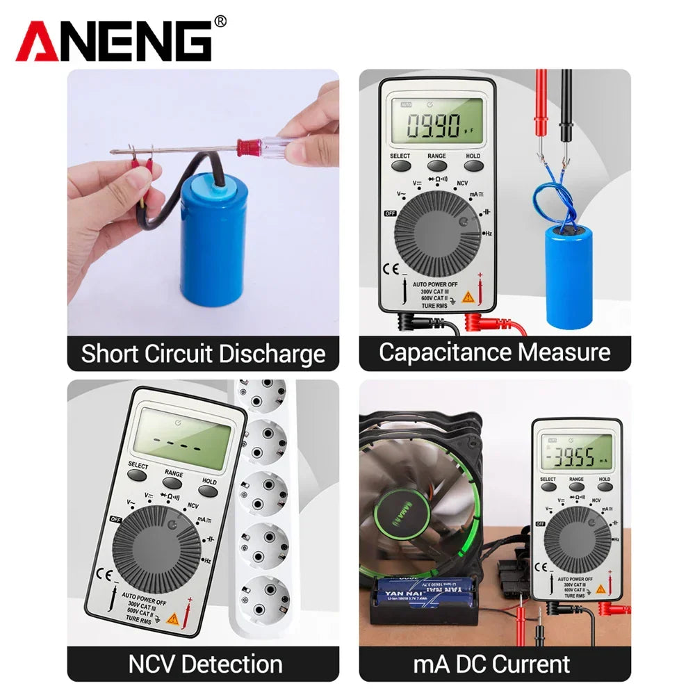 ANENG AN101 1999 Counts Mini Professional Digital Multimeter AC/DC