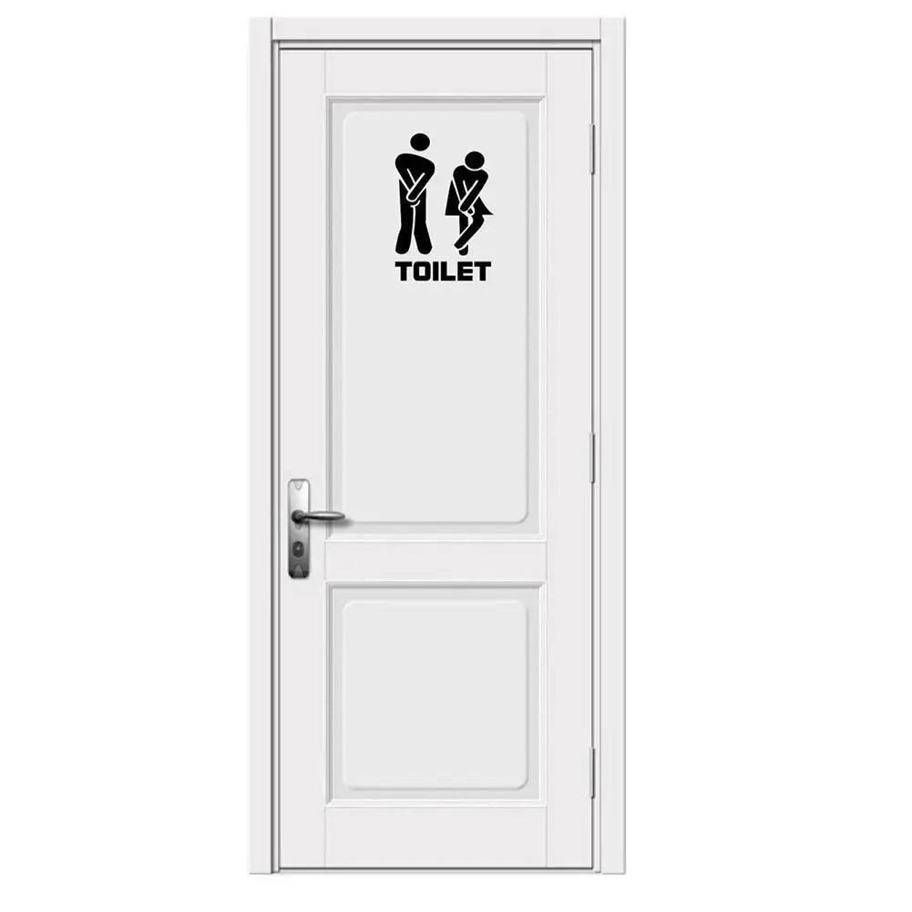 Creative Funny Toilet Wall/Door Stickers Bathroom Decoration