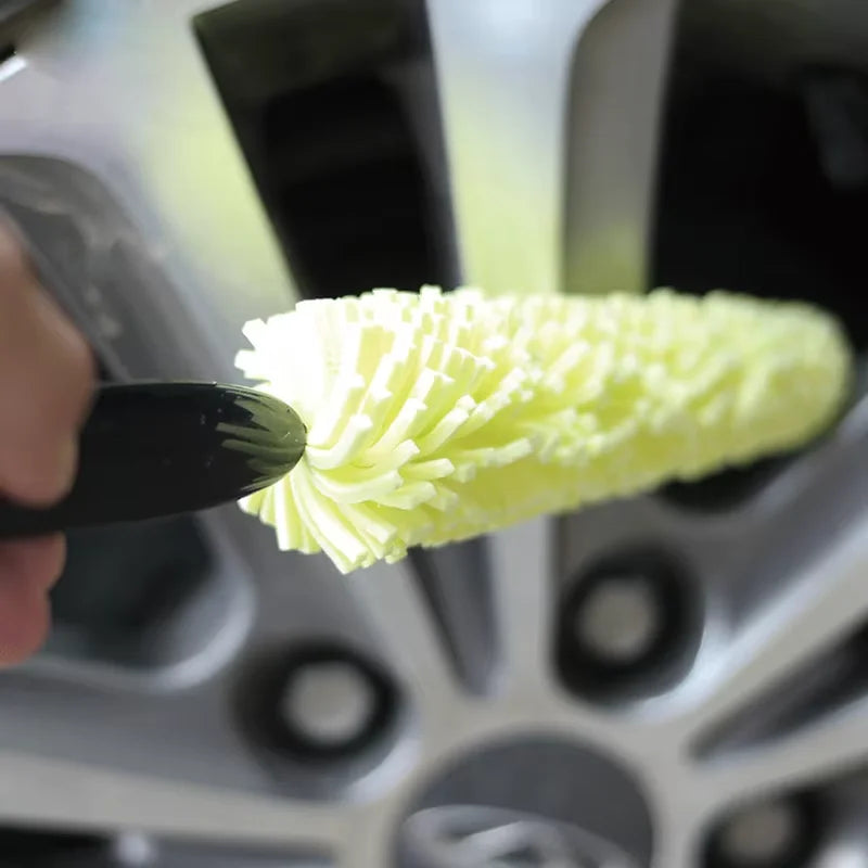 Car Wheel Brush Rim Tire Detailing Automotive Care Motorcycles Brush
