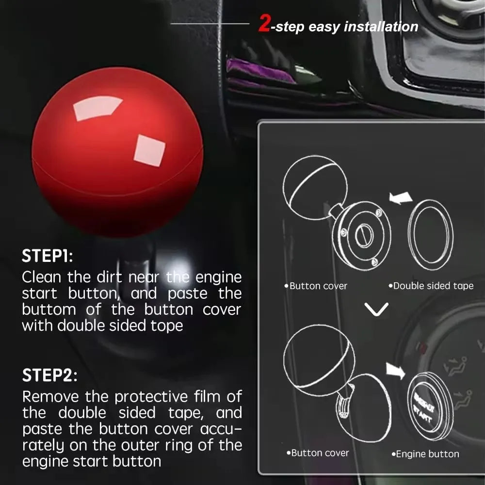 2024 Start Button Push Start Auto Ignition Button Cover Automotive