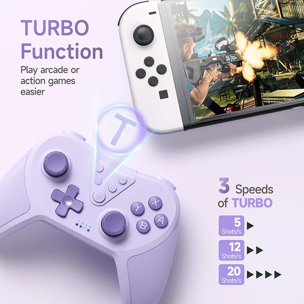 EasySMX T37 Wireless Gamepad, Bluetooth Gaming Controller for Nintendo
