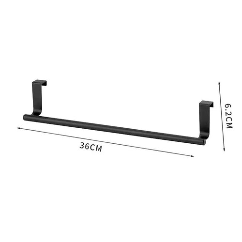 1PC Stainless Towel Rack Over Door Towel Bar Hanging Holder Bathroom