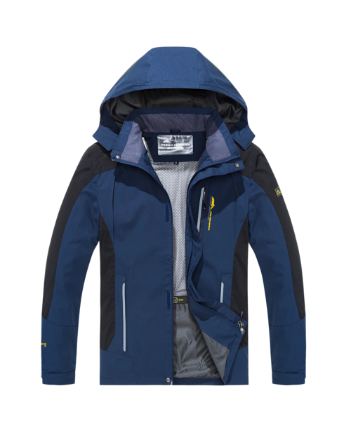 Men's Waterproof Hiking Jacket Large Size Windproof Windbreaker