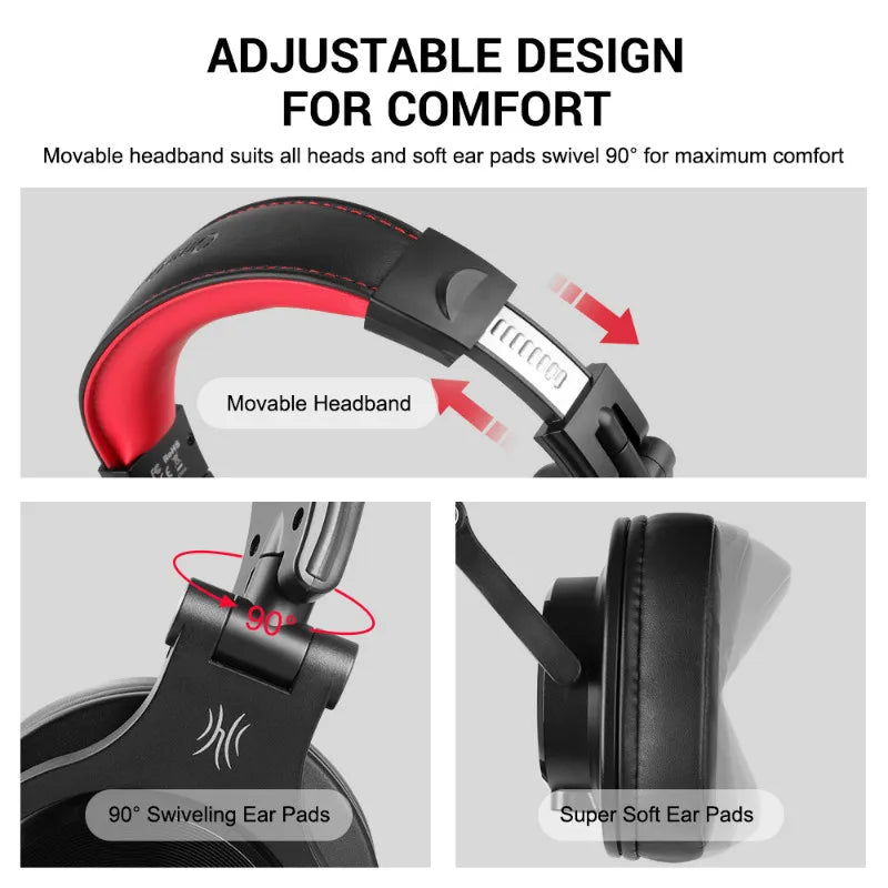 Oneodio Wired Over Ear Headphone With Mic Studio DJ Headphones