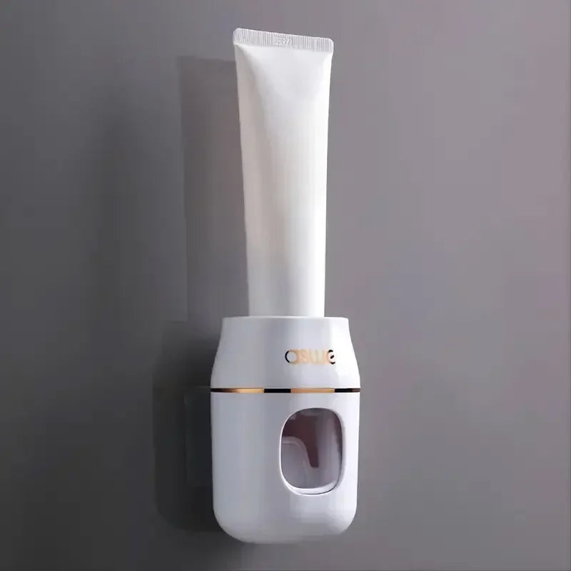 Upgrade Your Bathroom with This 1pc Toothpaste Squeezer and Storage