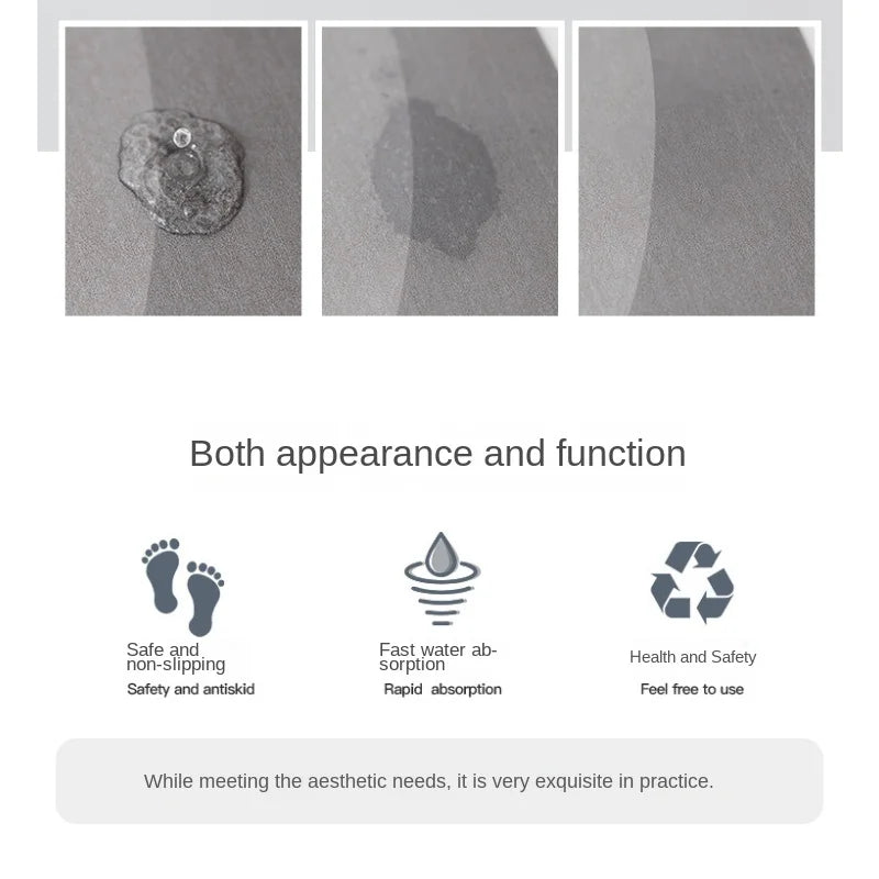 Super Absorbent Non-slip Bathroom Mat Toilet Anti-skid Bathtub Foot