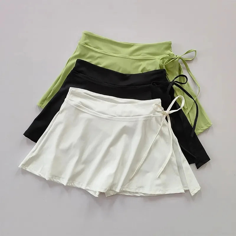 Sports Yoga Skirt Badminton Tennis Skirt Pants Half-body Quick Drying