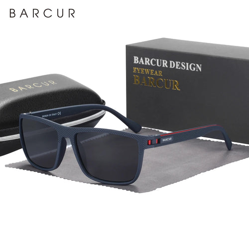 BARCUR Men Polarized Sunclasses TR90 Light Weight Fishing Travel Sun