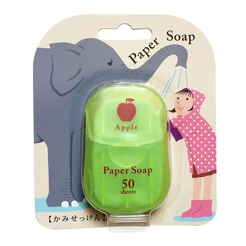 Box Disposable Soap Paper Travel Soap Paper Washing Hand Bath Clean