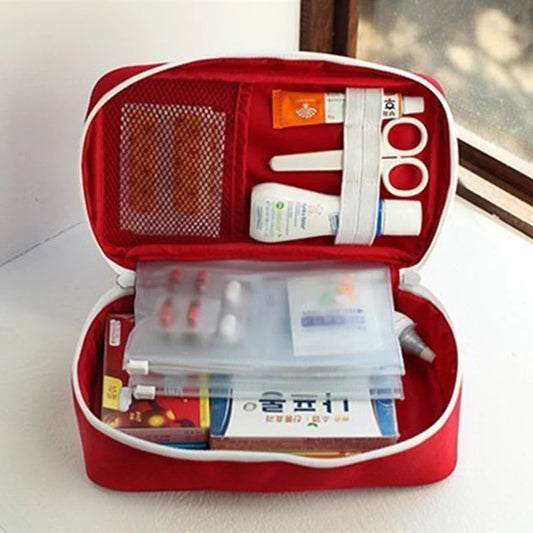 Health Medicine First Aid Kit Oxford Cloth Portable Travel Storage