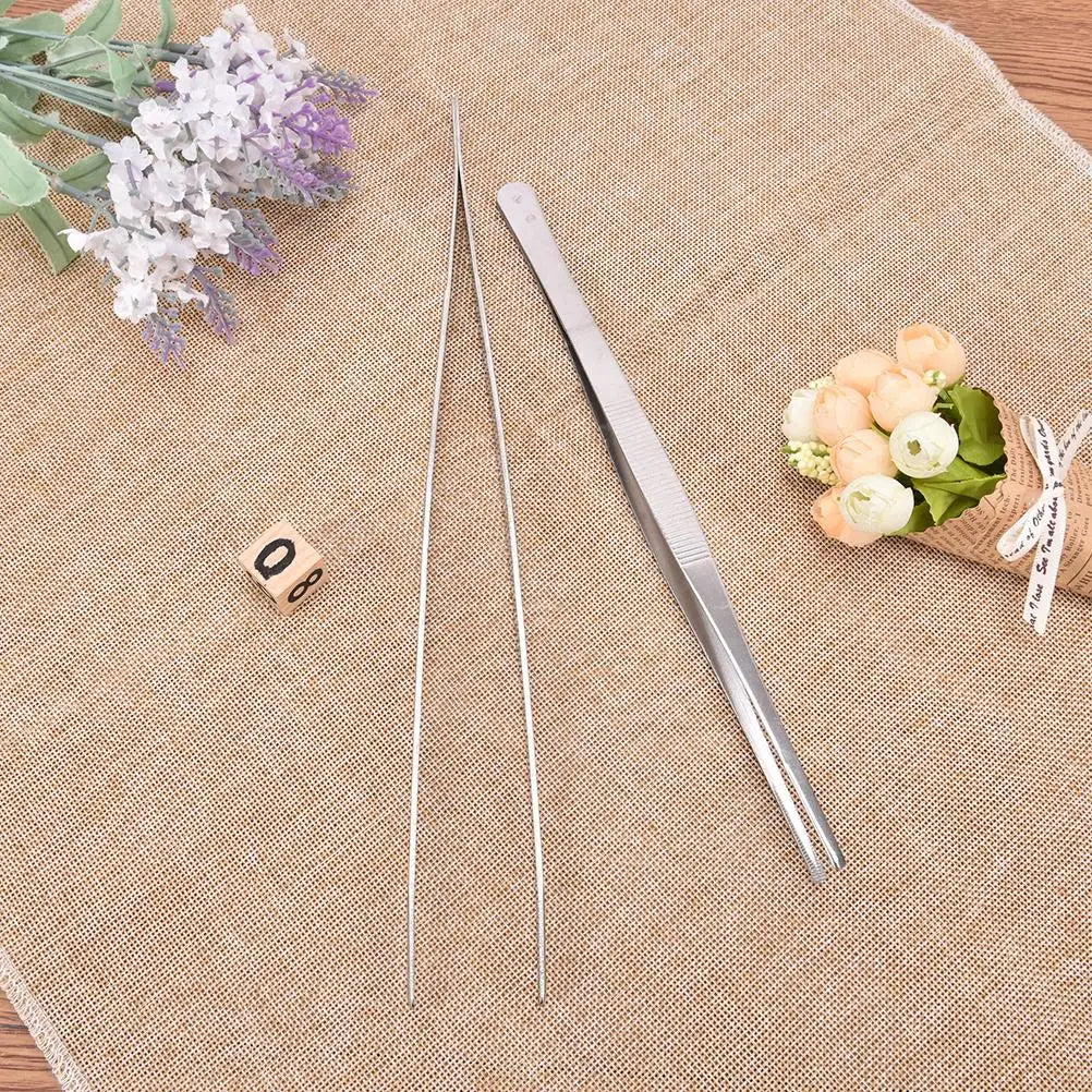 1PC Stainless Steel Kitchen Gadgets Barbecue Tongs Food Tongs Food