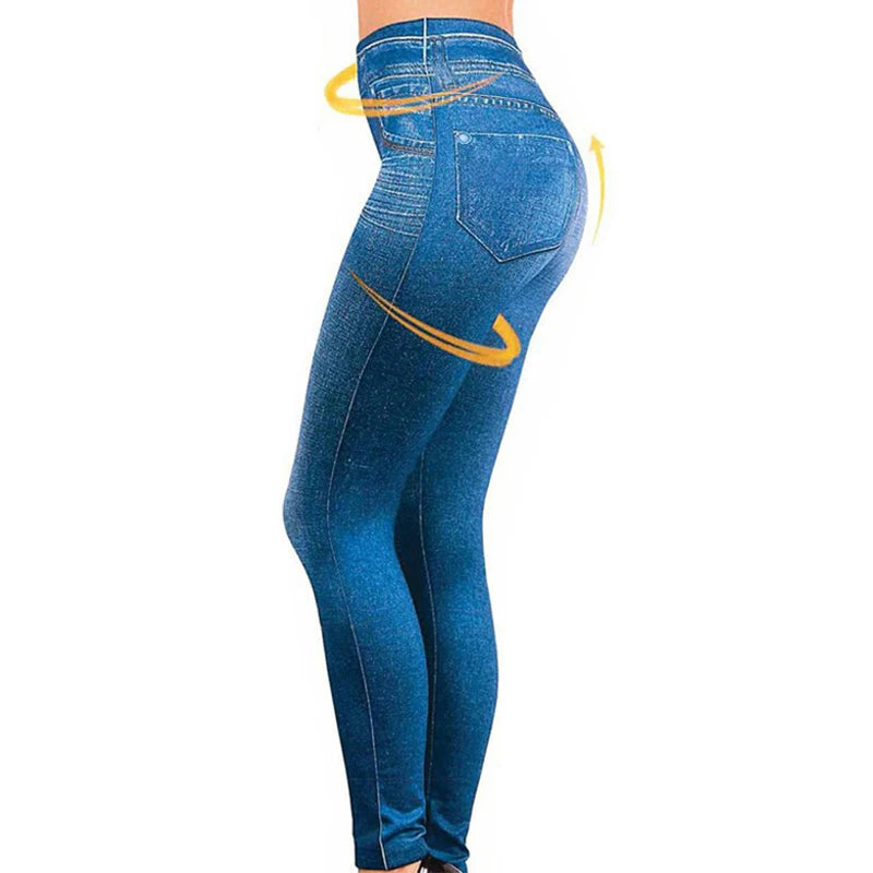 Gtpdpllt S-XXL Sexy Leggings Women Lined Spring Autumn Print Jeans